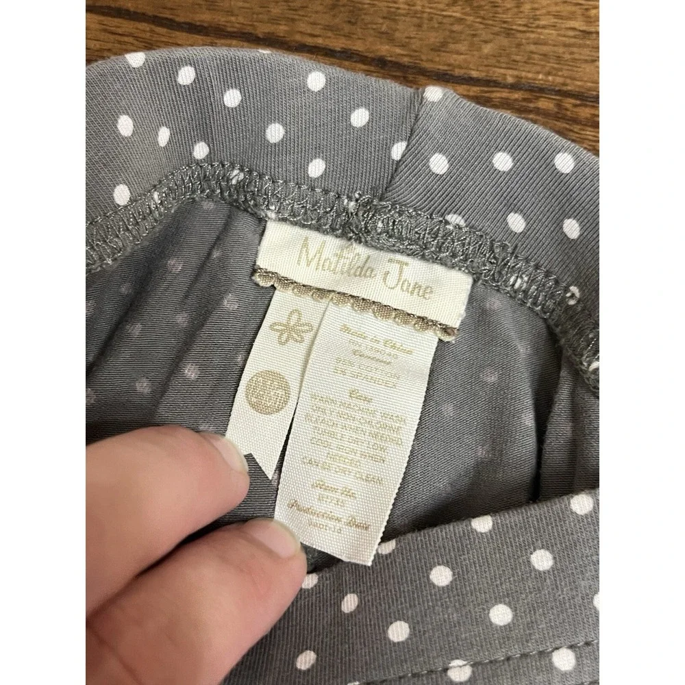 Matilda JaneSize 12-18 mo Sweet To The Core Tunic And Gray Polka Dot Leggings‎